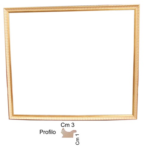 Cornice oro legno - oro, in