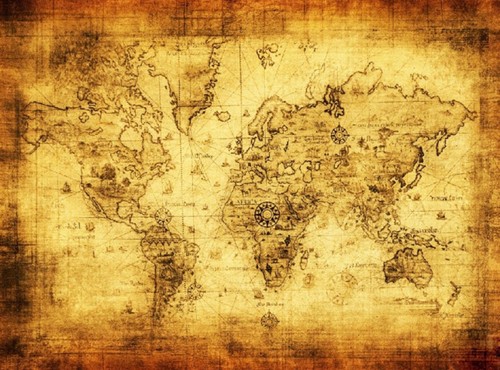 Poster parete muro mappa - poster,