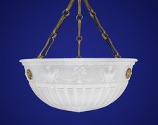 Paralume lampada plafoniera vetro opalescente testurizzato ghiaccio Murano Effetre vintage anni 80