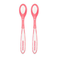 Cucchiaino Svezzamento Termosensibile Rosa Cucchiaio 2 Pezzi 6 Mesi+ Kikka Boo