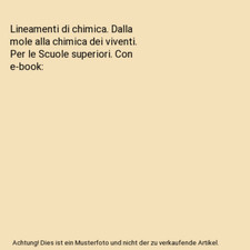 Lineamenti di chimica. Dalla