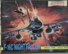 F16C Night Falcon Model Kit Dragon Models scale 1/144 vintage model