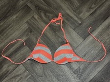 Costume Imbottito Bikini Reggiseno Mare Calzedonia Arancione/Argento Taglia 2