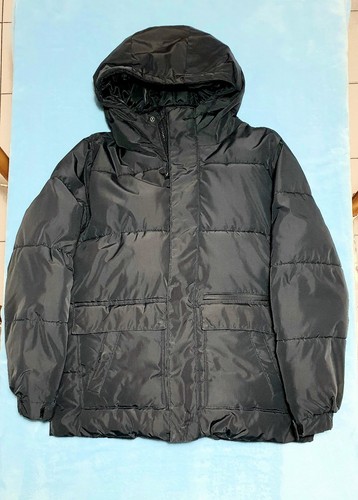 Piumino nero opaco cappuccio - ,