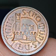 Medaglia Italiana In Bronzo Leonardo Da Vinci Fior Di Conio Mm 20  Lotto 1004 