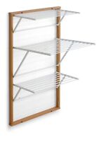 Arredamenti Italia Stendibiancheria da parete KARIM, Legno - Chiudibile