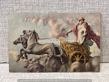 CARTOLINA ANTICA ILLUSTRATA Primo 900 - Coppia In Carrozza e Cavalli