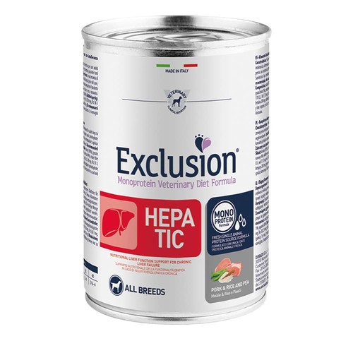 Exclusion cane hepatic - cane, maiale