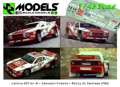 Rally decal set lancia - rally,