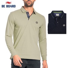 Polo manica lunga uomo 100%