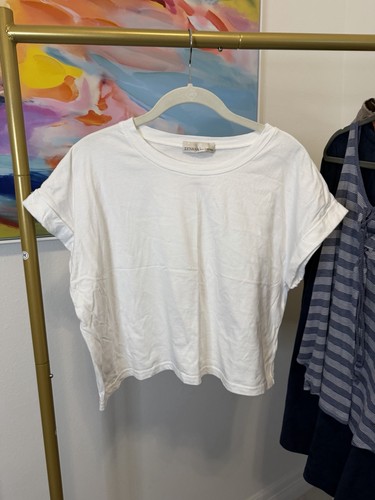 Zenana camicia bianca cropped