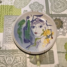 piatto ceramica Da Parete Dal Soggetto Originale Del Maestro ERNESTO TRECCANI