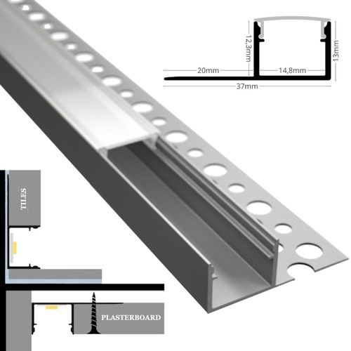 Profilo led per cartongesso - profilo,