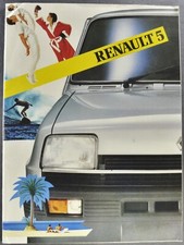 1983 Renault 5 Brochure TL GTL