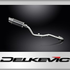 Suzuki DR350 1990-1999 Scarico Completo 200mm Tondo Carbonio Silenziatore Can