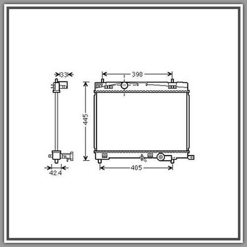 Radiatore toyota yaris anno - radiatore,