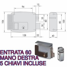 11761-60-1-N7 CISA serratura