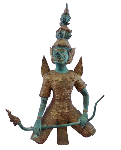 Statua bronzo tailandese - statua,