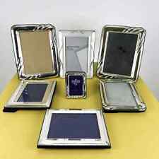 lotto di 8 cornici da tavolo in metallo varie misure