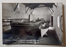 8410 CARTOLINA CAPRERA BARCA A VELA DEL GEN. GARIBALDI E LANCIA DEL FIGLIO 1952