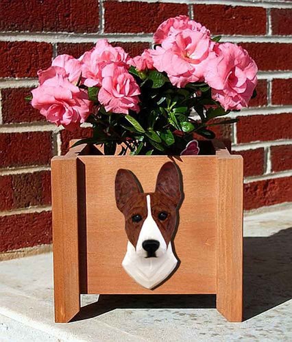 Basenji fioriera vaso - basenji,