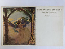 Cartolina Pubblicitaria Ristoratore Storione Salone Laurenti Padova c4
