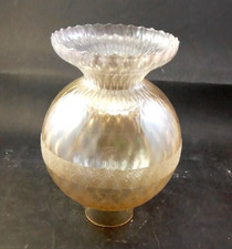 BOCCIA CAMPANA RICAMBIO LAMPADARIO LAMPADA LUME VINTAGE VETRO GIALLO