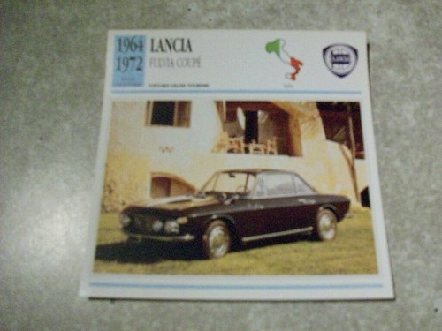 Carte fiche auto lancia fulvia - carte,