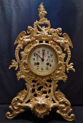 Antico orologio camino - antico, da