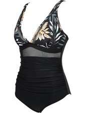 Costume da Bagno da Donna In Rete Contenitiva, Push-Up, A Vita Alta U3U51964