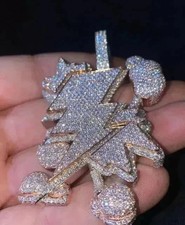 Ciondolo Charm Uomo Moissanite