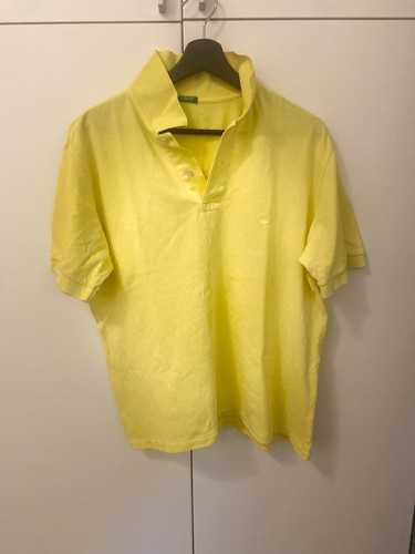 Benetton vintage yellow polo - vintage,