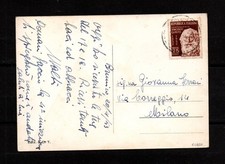 Centenario V. Gemito ISOLATO su cartolina, vedi retro! Repubblica Storia Postale