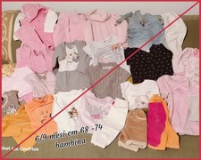 Nr 23 Capi Di Abbigliamento Neonata 6/9 Mesi CM 68/74. Usato Lotto Di Nr 23 Capi