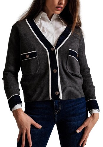 Women cardigan preppy - women's,