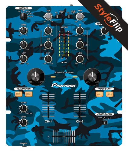 Pioneer djm 250 blu mimetico - pioneer, djm-250