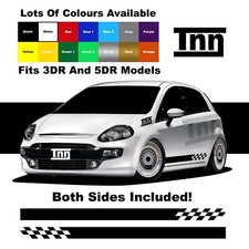 Adesivo decalcomania grafica lato Abarth Punto Grande Fiat 500 595 Spider Strisce