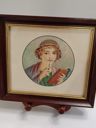 Quadro vintage guazzo di - vintage,