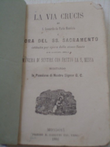 Antico libretto religioso - antico,