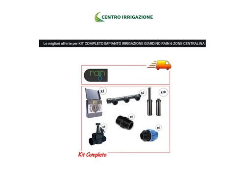 Kit impianto irrigazione rain - impianto,
