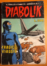 DIABOLIK  Prima Edizione Anno XIII n°1 del 7 gennaio 1974 - Tragico viaggio