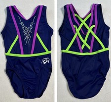 Body Jade Carey GK ELITE Body GINNASTICA PAILLETTES BLING USA Neon Olympic CM
