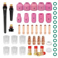 49 Pezzi Saldatrice TIG AC DC Alluminio Accessori per Ugelli, Torcia TIG (l2X)