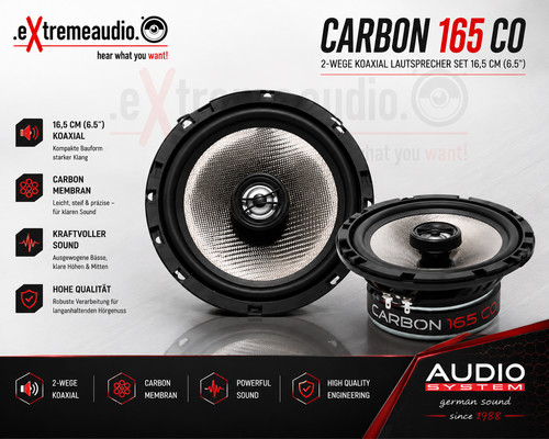 Sistema audio carbon 165 - 165, co