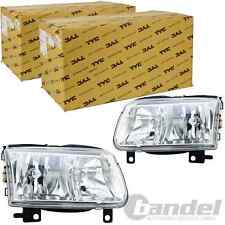 2X TYC H7/H1 FARI ANTERIORI SINISTRO E DESTRO Per VW POLO 6N2 99-2001 Con LWR