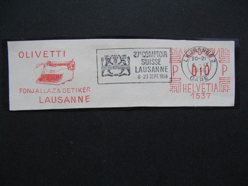 Svizzera timbro metro su - timbro,
