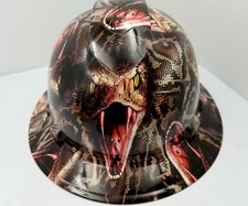Cappello rigido FULL BRIM personalizzato idro immerso, NUOVO Snakebite pit Viper extreme snake 