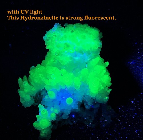 Idrozincite fluorescente forte
