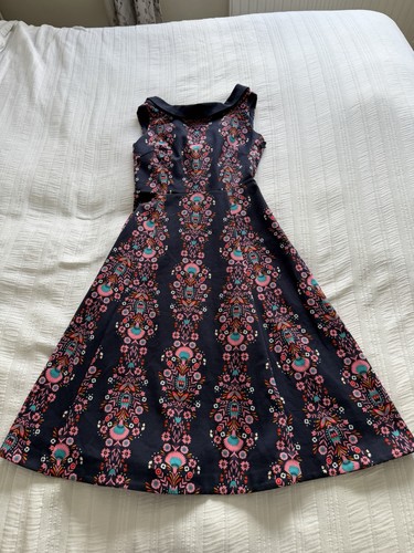 Abito midi boden blu navy - boden,