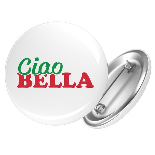 Bottone ciao bella italia idea - bella,